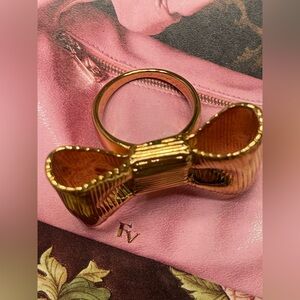 NWOT Kate Spade Gold Bow Ring-Size 8